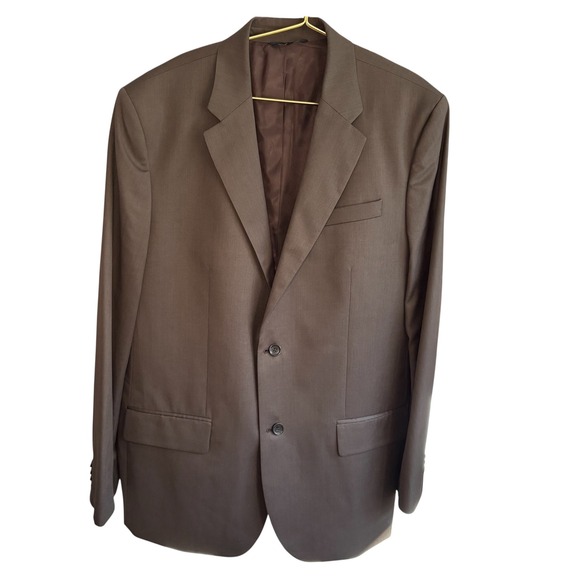 Banana Republic Other - Banana Republic 46L Heather Brown 100% Wool Two‎ Button Blazer Men's  Jacket